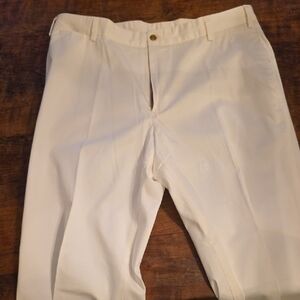 Men's White Dress Pants - Classic Straight Fit